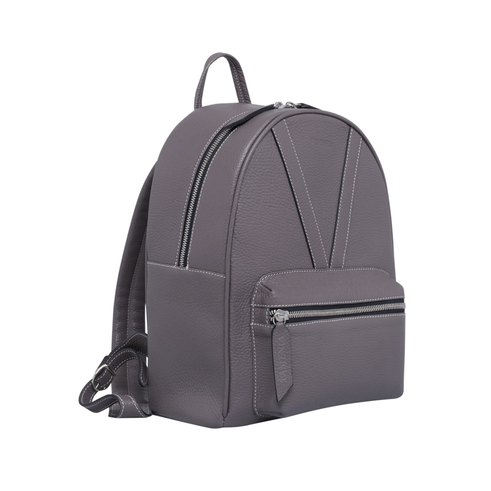 Medium-Sized Backpack in Calfskin Taupe